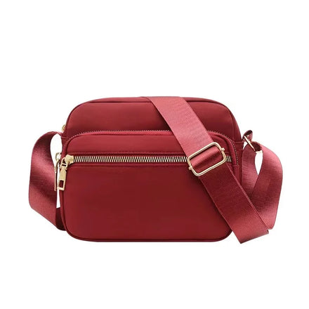 Women's New Style Fashion PU Crossbody Bag with Solid Pattern Mini Oxford Mobile Phone Bag