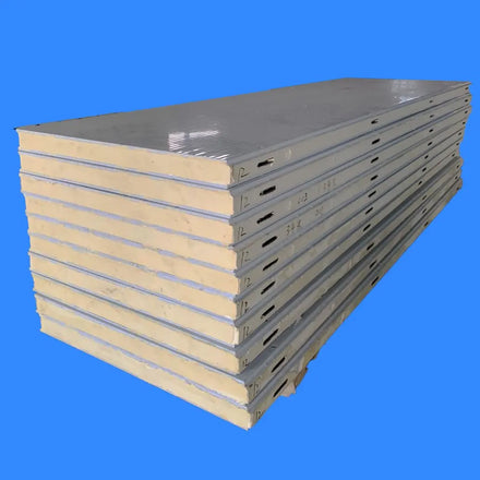 China Manufactory Modern Warehouse Use Heat Resistant Polyurethane 100mm Sandwich Wall Panels Fireproof Grade 5-Year Warranty