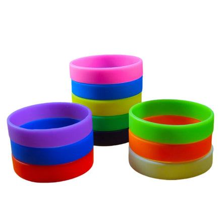 Custom Logo Waterproof Silicone Wristbands Customized Color (Pantone Colors) Customized Size Screen Printed Design for Promotion