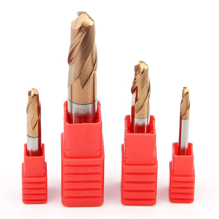 PHIPPS HRC55 CNC Tools 2-flute Solid Tungsten Carbide Ball Nose End Mill 2 Flute Alloy Ball End Milling Cutter
