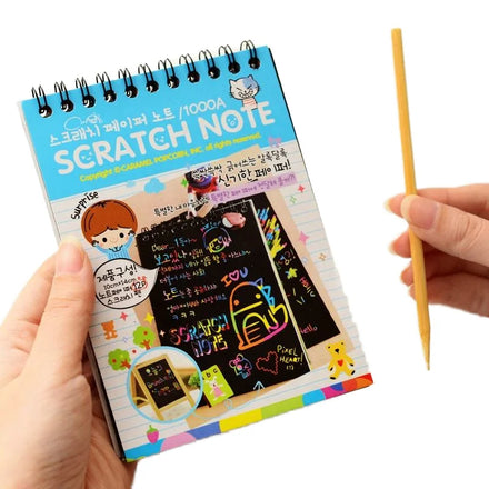 Creative Colorful Sketch Book Painting Notebook for Children Doodle Scratch Toy Graffiti Painting Book