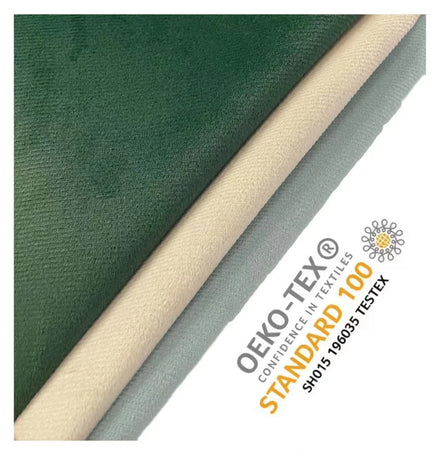 Rich Soft Velvet Blackout Curtain Drapes Fabric Fire Retardant 100% Blackout Coated Window Fabric