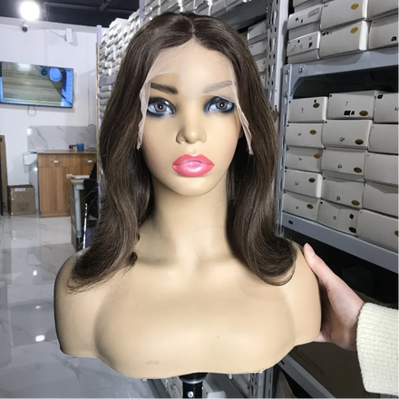 Top Quality Double Drawn Body Wave Virgin European Cuticle Aligned Human Hair HD Full Lace Wigs