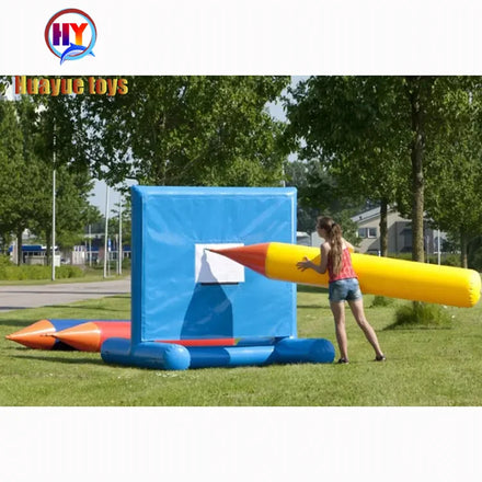 Fun Pvc Big Inflatable Pencil Activities Decoration Team Building Game Color Pen Paint Brush