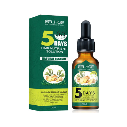 Eelhoe Ginger Hair Care Oil Organic Anti-shedding Rapid Growth Treatment for Balding Prevention and Dryness Nourishment