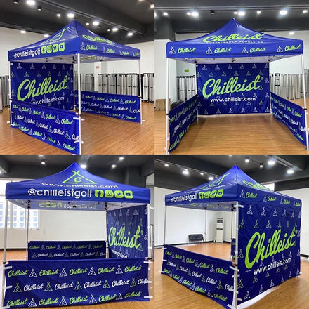 Sunshine Custom Brand Print Outdoor Pink White Blue Black Advertising Canopy Trade Show Tent Aluminium Frame Free Design