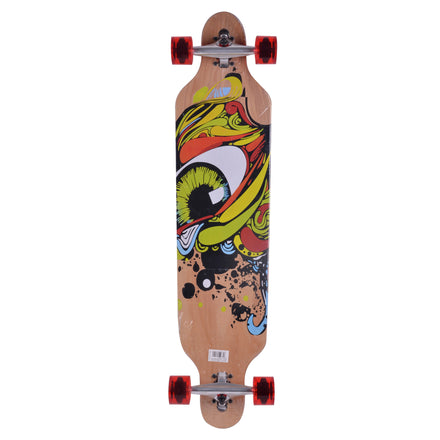 Win.max Brand Double Rocker Long Board Skateboard 41 X 9.5 Inch Foldable & Waterproof for Adults