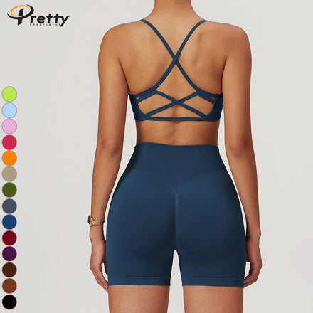 Seamless Yoga Shorts Women Fitness Shorts With Scrunch High Waist Sportswear Women's Clothes Butt-lifting Shorts Gym Activewear