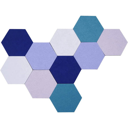 Wholesale Price Wall Decoration Bulletin Boards Hexagon Felt Pin Board Felt Notice Board for Office Home Felt Wall Tiles