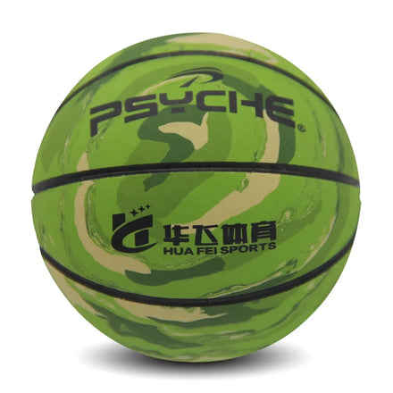Psyche High-Bounce Natural Rubber Training Basketball Durable Street Ball for Outdoor School & Club Match