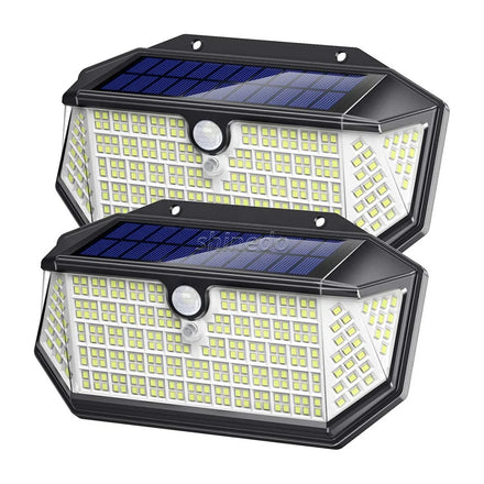266 LED Outdoor Wall Lamp PI Solar Motion Sensor Light Powered Sunlight Wall Light Solar Security Garden Light