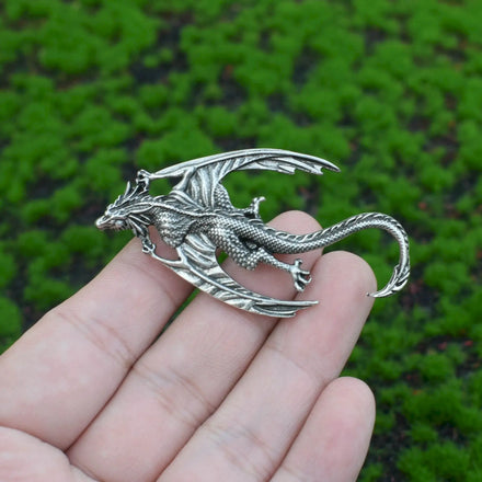 Vintage Punk Sky Dragon Pin Metal Brooch Pin Men Brooch Wholesale