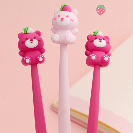 Hot Selling Promotional Kawaii Pen 0.5mm Korean Shaker Pen Carton Cute Gel Pen Stationery Manufacturer
