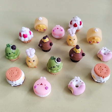 Miniature Dollhouse Kitchen Cooking DIY Resin Cookies Flatback Charms