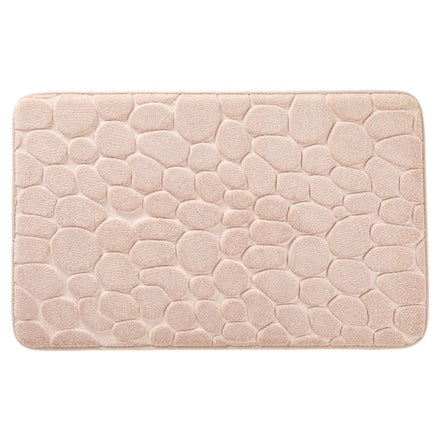 Ru Memory Foam Bath Mat Cobblestone Bathroom Rugs Super Water Absorbent Bath Mats for Machine Washable