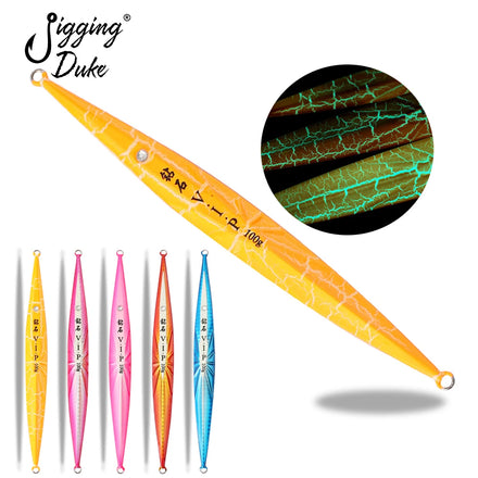 Deep Sea 100g/150g/200g/250g Pesca Isca Diamond 3D Eye VIP Fishing Metal Jigs Artificial Jigging Tuna Fishing Lure