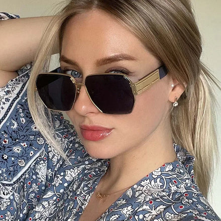 STORY PLS18130 Oversized Highend Sunglasses Large Classical Flat Frame Pilot Fashion Sunglasses