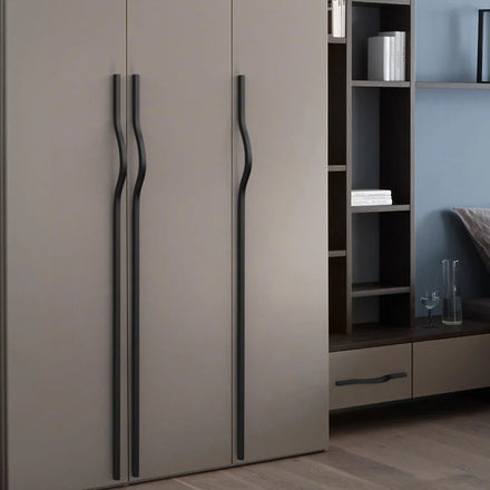 Factory Custom Modern Simple Door Handle Furniture Cabinet Drawer Curved Handle