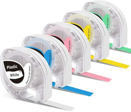 Phomemo P12/ P12PRO Label Maker Paper 12mm Black on Colors Thermal Tapes Compatible With DYMO Printer