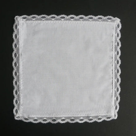 HZO-22057 Custom New Fashion Cotton Lace Handkerchiefs Wholesale