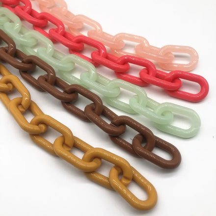 MeeTee LCH-306 60cm Length Chain Resin Bag Chain Acrylic Plastic Chain Support Custom Length