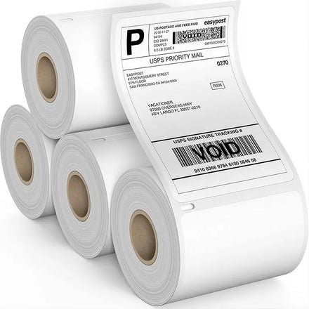 China Factory Direct Thermal Label 60x40mm Barcode Adhesive Sticker Vinyl Material for Supermarket Use in Stock