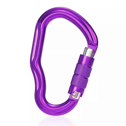 25kN CE/UIAA Certified Lightweight 95g Oxidation Treatment Carabiner Custom Snap Hook 7075 Aviation Aluminum Heavy Industry