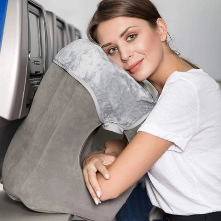 Fresh Design Patent Ergonomic Airline Pillow PVC Flocking Anti-static Pillow Arm Place Zone Pillow for Sleeping