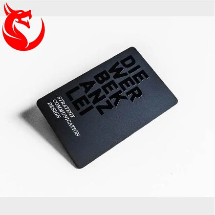 Matte Black PVC Plastic UV Spot Business Membership VIP Loytal Card Fast Delivery with Full Inspection Offset Printing
