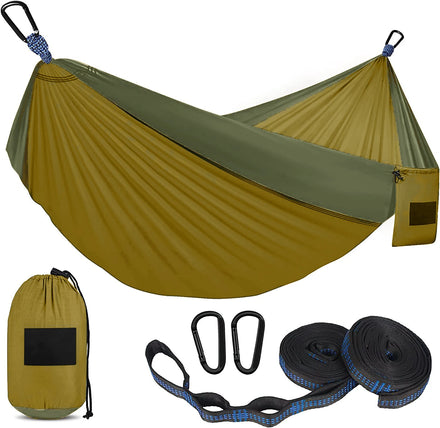 Camping Hammock Portable Parachute Hammock Single or Double Hammock Camping Accessories for Outdoor Springs