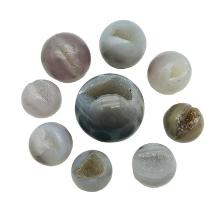 Natural druzy crystal sphere small agate geode sphere for Home Decoration