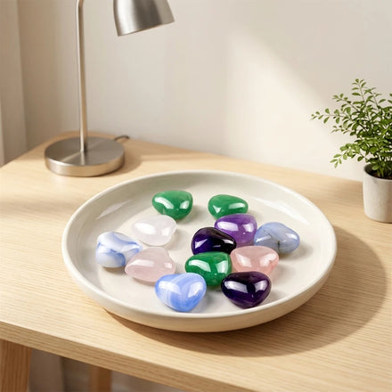Wholesale Eco-Friendly Natural Crystal Heart-shaped Decorations Customized Logo. Best Choice for Valentine's Day Mother's Day