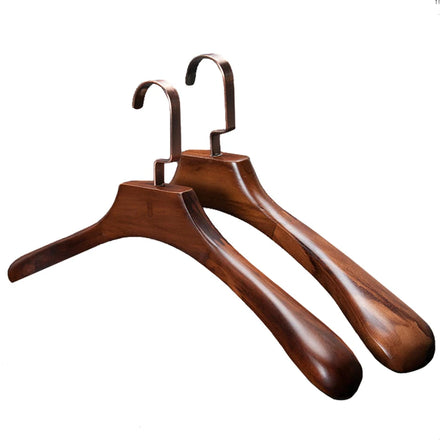 Custom Walnut Wooden Hanger Premium Wooden Garment Hanger Vintage Clothes Hanger
