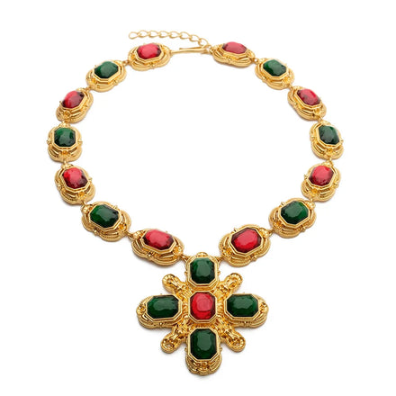 Gold Plated Jewelry Glamorous and Elegant Wedding Jewelry Set Gold Necklace Accessories Clothing Accessories for Women