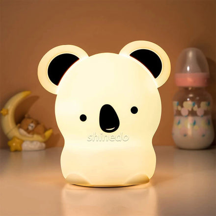 USB Night Light Koala Lamp Bedroom Portable Silicone Material LED Night Light Gift for Kids