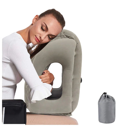 Air Inflatable Multifunction Neck Pillows Travel Head Chin Cervical Travel Neck Pillow for Kids Adults