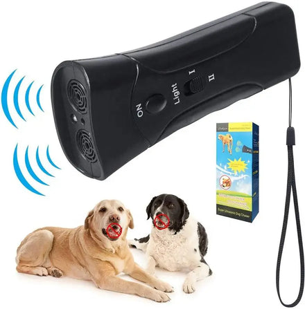New Gentle Pet Handheld Ultrasonic Anti Barking Device Useful Chase Dog Repeller Infrared Dog Training Tool for Outdoor
