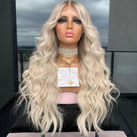 For Ombre Platinum Blonde Brazilian Lace Front Wigs Cuticle Aligned Virgin HD Transparent for Swiss Lace Human Hair for Women