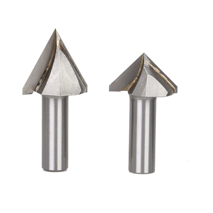 WEIX High Precision Carbide 6mm Shank 3D Router V Groove Drill Bit 60/90/120 Degree Engraving Router Bit for Wood MDF Cutting