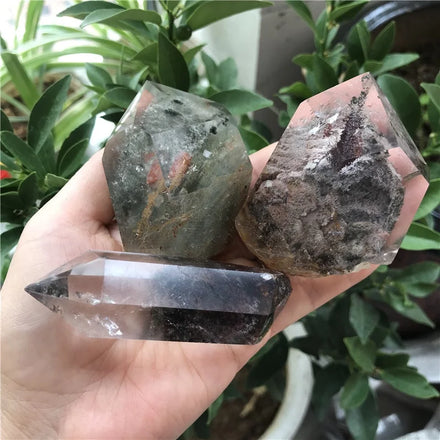 Wholesale Natural Healing Crystal Gemstone Wholesale Natural green phantom Decoration