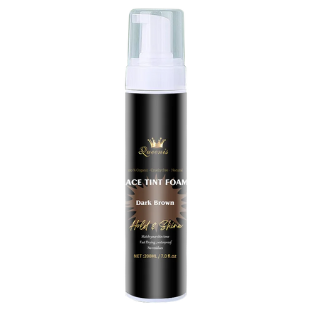 Queenis 4 Colors Long Lasting Color Waterproof Fast Drying Premium Natural Herbal 200ml Hair Styling Lace Tint Foam Match Your