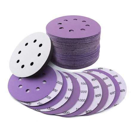 125mm 5 Inch Sanding Paper Discs PSA and Hook & Loop Backing for Auto Car Paint Polishing