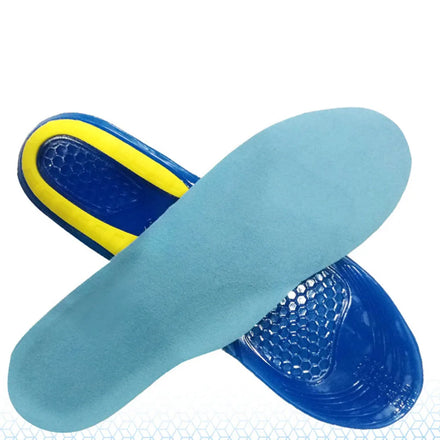 Anatomical Orthopedic Kids Sports Insoles with Shock Absorption and Comfort Gel Silicone Material US Size Inch
