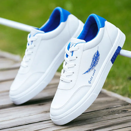 New Arrival Lace-up Men's Shoes All-match Flat Sneakers Low-cut Flat Causal Shoes for Men