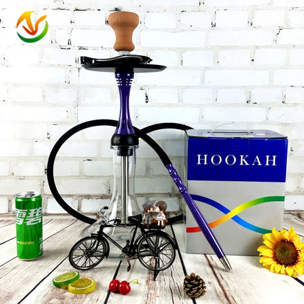 Factory Direct Sales New Version ALPHA X HOOKAH Russian Style Lacquer Finish Premium Hookah New Packaging Aluminum Alloy