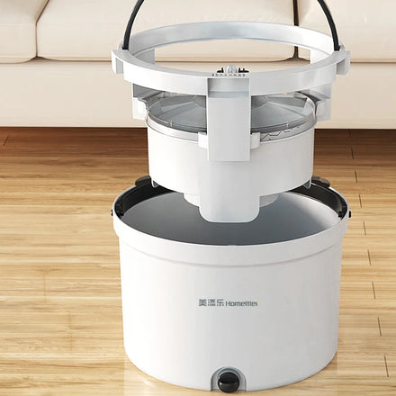 Homettler Mops Cleaning High-quality 360 Magic Spin Pole Microfiber Mop Floor Cleaning Fast Dehydration Mop with Bucket