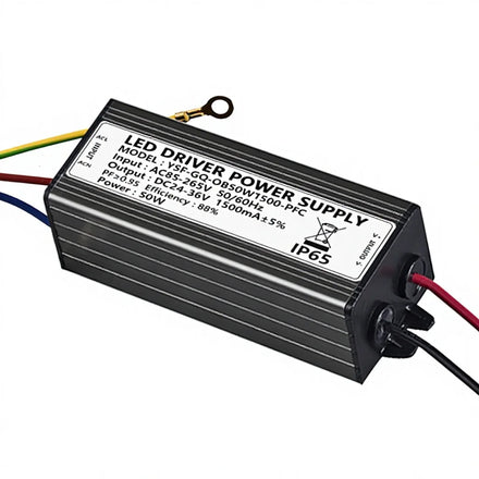 50W LED Isolated Constant Current Driver Power Supply 85-265V AC 24-36V DC 1500mA Outdoor IP65 Waterproof Aluminum Shell CE ROHS
