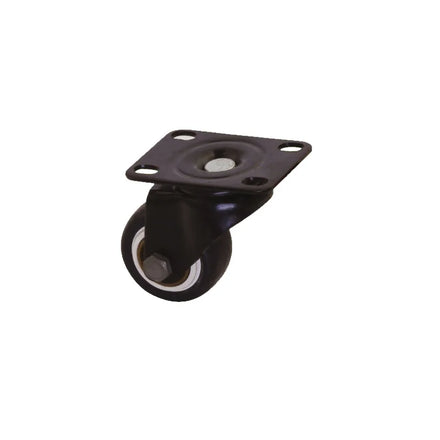 Factory Wholesale 2 Inch PVC Caster Black Wheels Swivel Caster With Brake Pu Caster for Furniture Small Castor Wheel