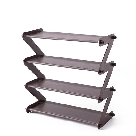 Simple Assembly Plastic Shoe Rack Bedroom Z-type Tier Shoe Rack High Heels Sports Shoes Cabinet Organizer