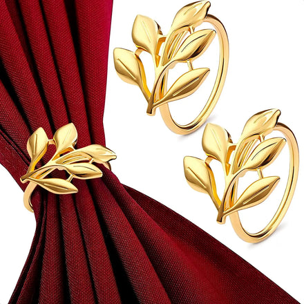 Zinc Alloy Eco-Friendly Multi-Color Elegant Modern Alphabet Pattern Napkin Ring Holders Wedding Christmas Table Decorations